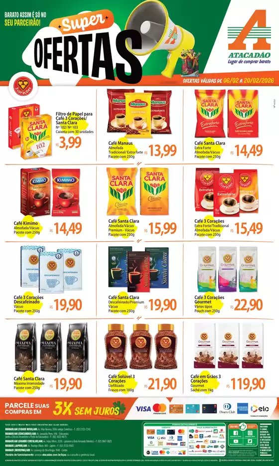 Catálogo Atacadão | Atacadão - Cafés | 2026-02-06T00:00:00.000Z - 2026-02-20T00:00:00.000Z