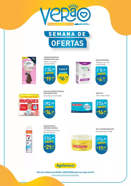 Catálogo Agafarma em São Caitano | Ofertas RS | 2026-02-05T00:00:00.000Z - 2026-02-08T00:00:00.000Z