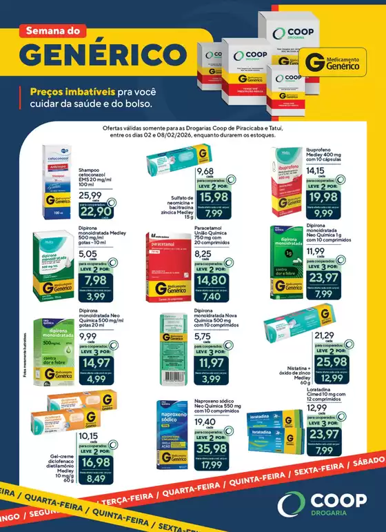 Catálogo Drogarias Coop em Videira | Encarte Drogarias Coop | 2026-02-02T00:00:00.000Z - 2026-02-08T00:00:00.000Z