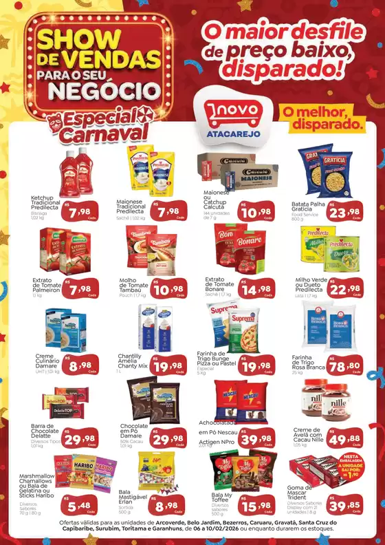 Catálogo Novo Atacarejo em Ipaussu | Ótima oferta para todos os clientes | 2026-02-06T00:00:00.000Z - 2026-02-10T00:00:00.000Z
