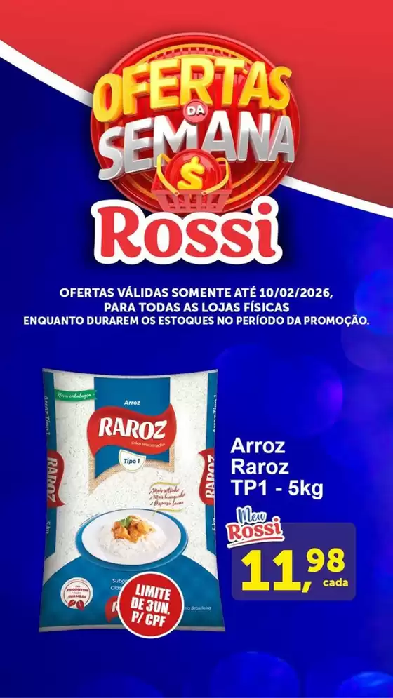 Catálogo Rossi Supermercados | Ofertas Da Semana | 2026-02-09T00:00:00.000Z - 2026-02-10T00:00:00.000Z