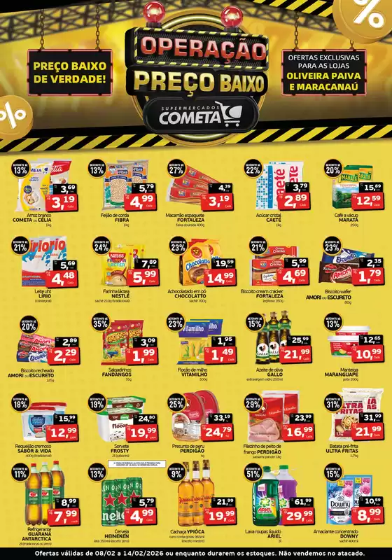 Catálogo Cometa Supermercados | Operação Preço Baixo | 2026-02-09T00:00:00.000Z - 2026-02-14T00:00:00.000Z