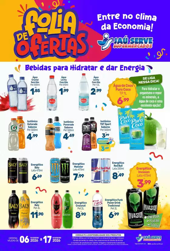 Catálogo Supermercados Jaù Serve | Folia De Ofertas | 2026-02-09T00:00:00.000Z - 2026-02-17T00:00:00.000Z