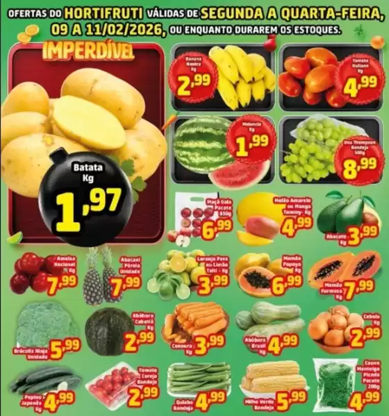 Catálogo CoopBom em Limeira | OFERTAS DO HORTIFRUTI  | 2026-02-09T00:00:00.000Z - 2026-02-11T00:00:00.000Z