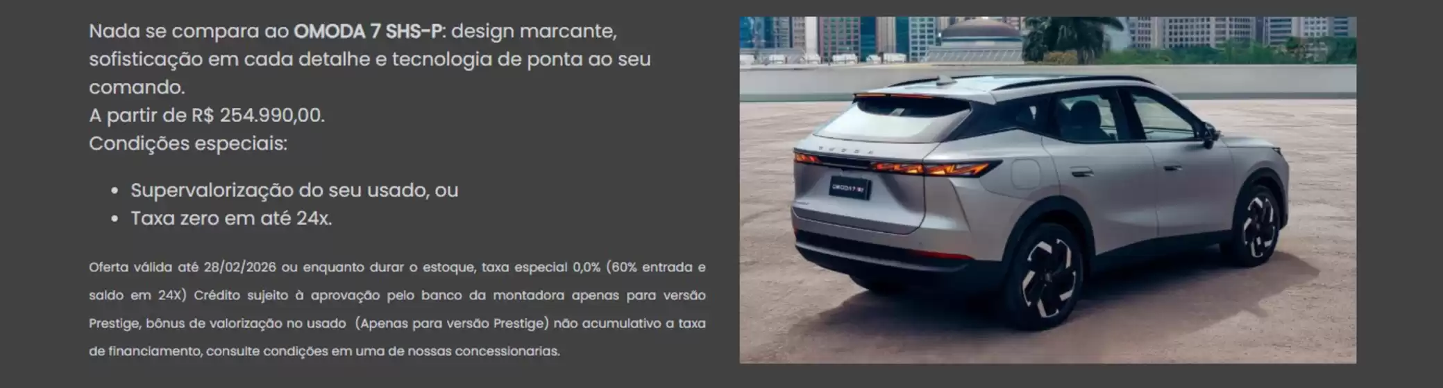 Catálogo Grupo Caminho em Guaíba | OMODA 7 Super Hybrid  | 2026-02-09T00:00:00.000Z - 2026-02-28T00:00:00.000Z