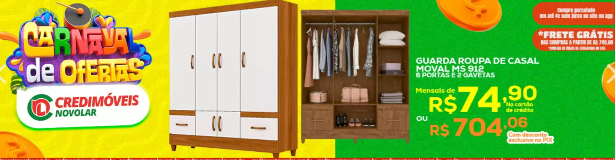 Catálogo Credimoveis Novolar em Silva Jardim | Carnaval de ofertas  | 2026-02-10T00:00:00.000Z - 2026-03-10T00:00:00.000Z
