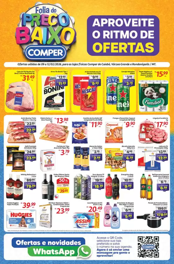 Catálogo Comper em Indaiatuba | Grandes descontos em produtos selecionados | 2026-02-09T00:00:00.000Z - 2026-02-12T00:00:00.000Z