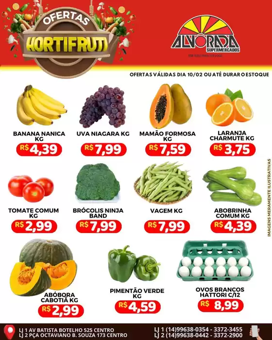 Catálogo Alvorada Supermercados em Rio Branco | Encarte Alvorada Supermercados | 2026-02-10T00:00:00.000Z - 2026-02-10T00:00:00.000Z