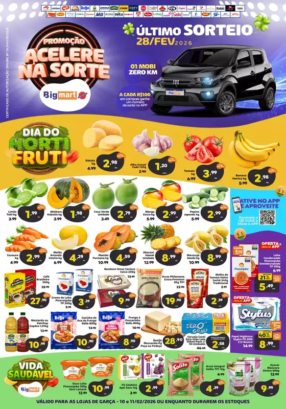 Catálogo Bigmart em Rio de Janeiro | Ótima oferta para todos os clientes | 2026-02-11T00:00:00.000Z - 2026-02-11T00:00:00.000Z