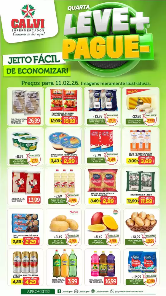 Catálogo Calvi Supermercados em São Gonçalo | QUARTA LEVE+ PAGUE | 2026-02-11T00:00:00.000Z - 2026-02-11T00:00:00.000Z