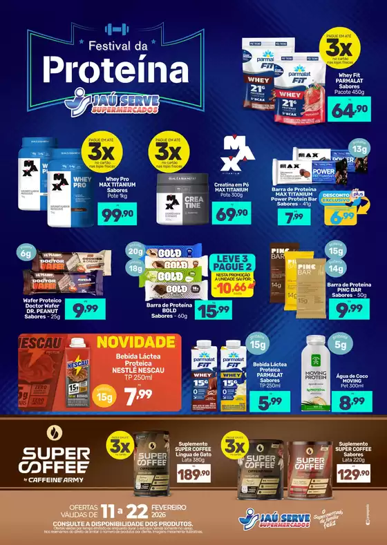 Catálogo Supermercados Jaù Serve em São Gonçalo | Festival da Proteína | 2026-02-11T00:00:00.000Z - 2026-02-22T00:00:00.000Z