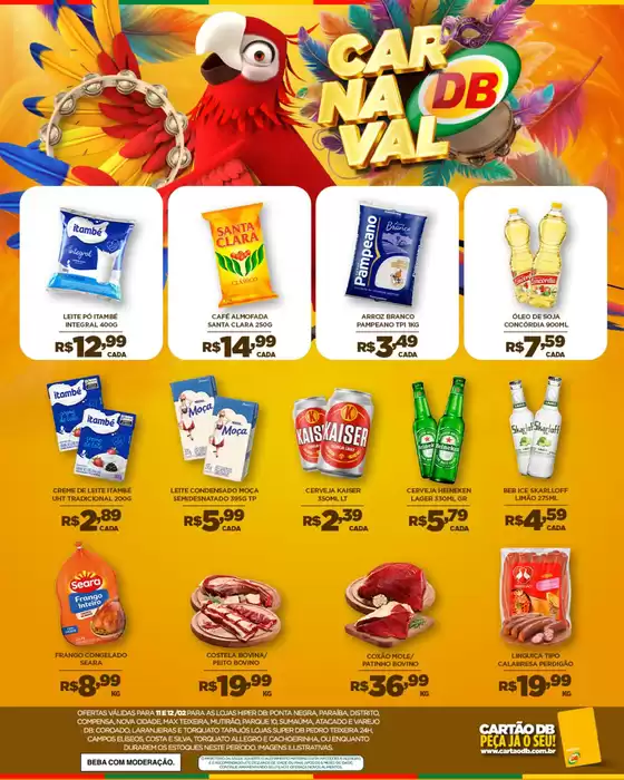 Catálogo DB Supermercados em Belo Horizonte | Carnaval | 2026-02-11T00:00:00.000Z - 2026-02-12T00:00:00.000Z