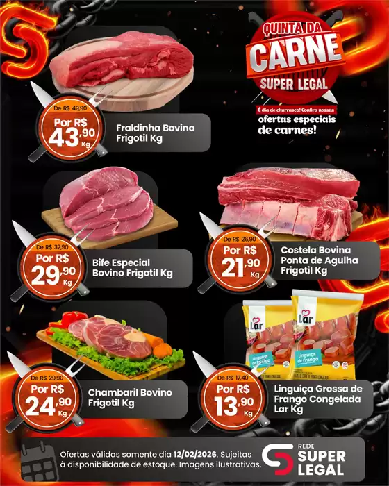 Catálogo Rede Super Legal de Supermercados | Quinta Da Carne | 2026-02-12T00:00:00.000Z - 2026-02-12T00:00:00.000Z