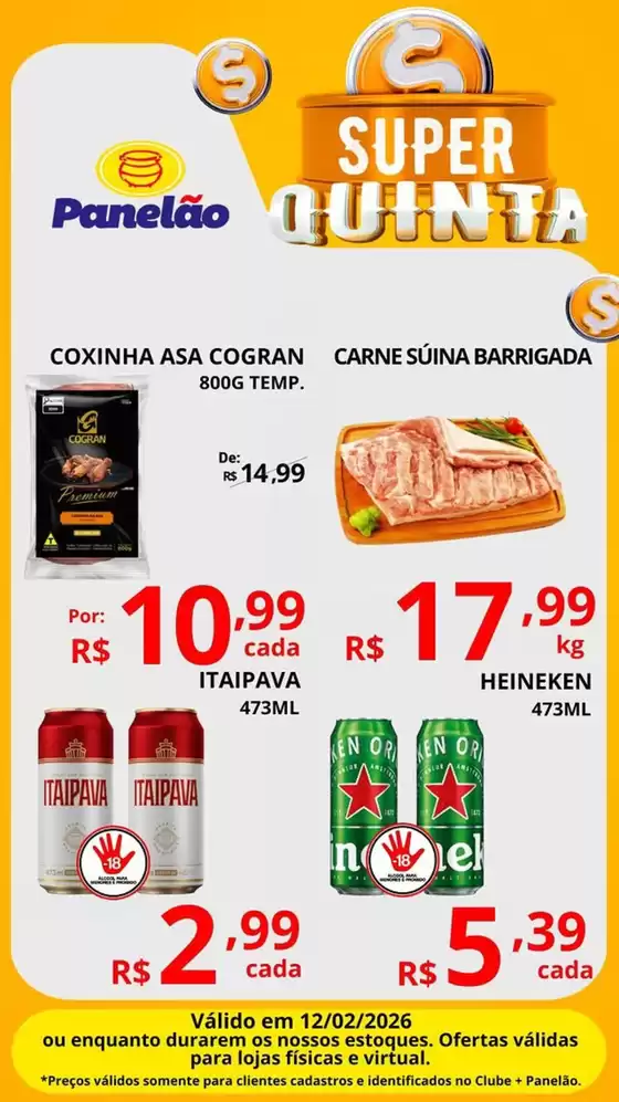 Catálogo Panelão Supermercados em Embu das Artes | Super Quinta  | 2026-02-12T00:00:00.000Z - 2026-02-12T00:00:00.000Z