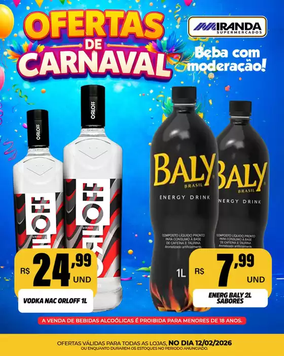 Catálogo Miranda Supermercados em Embu das Artes | Carnaval De Ofertas | 2026-02-12T00:00:00.000Z - 2026-02-12T00:00:00.000Z