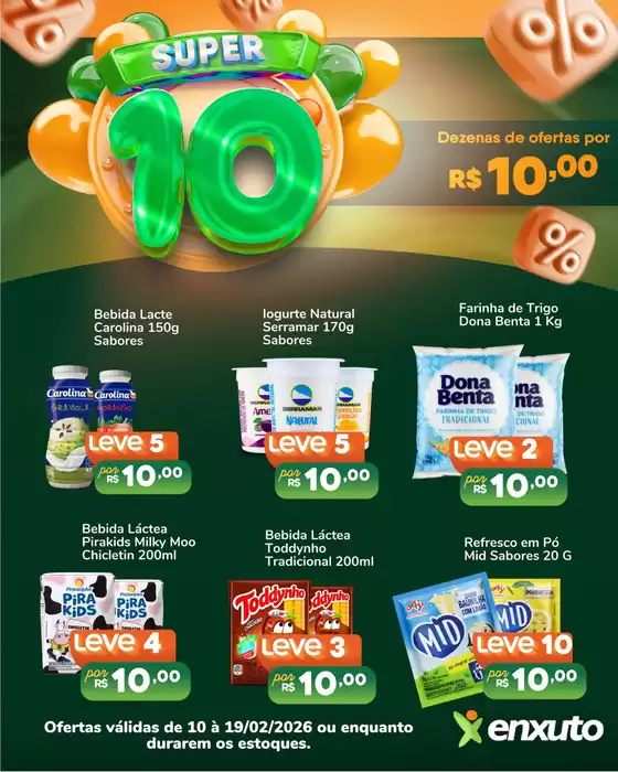 Catálogo Enxuto em Osasco | Super 10 | 2026-02-12T00:00:00.000Z - 2026-02-19T00:00:00.000Z