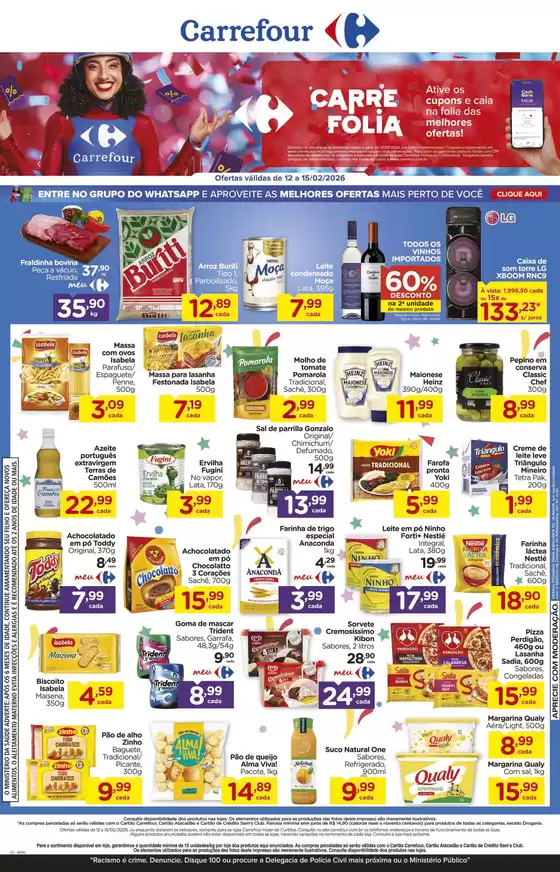 Catálogo Carrefour em Barueri | Grandes descontos em produtos selecionados | 2026-02-12T00:00:00.000Z - 2026-02-15T00:00:00.000Z