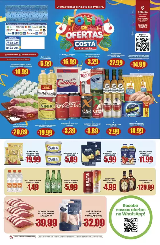 Catálogo Costa Atacadão em Jardinópolis | Grandes descontos em produtos selecionados | 2026-02-12T00:00:00.000Z - 2026-02-15T00:00:00.000Z