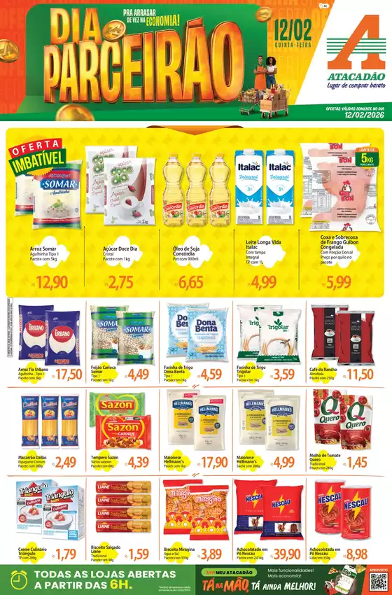 Catálogo Atacadão em Jardinópolis | Atacadão - Dia Parceirão | 2026-02-12T00:00:00.000Z - 2026-02-12T00:00:00.000Z