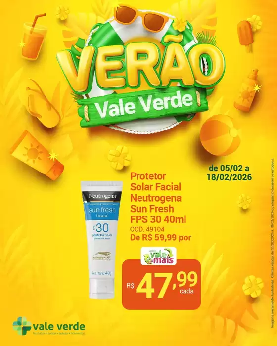 Catálogo Farmácias Vale Verde em Camacan | Encarte Farmácias Vale Verde | 2026-02-05T00:00:00.000Z - 2026-02-18T00:00:00.000Z