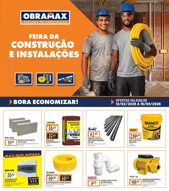 Catálogo Obramax em Guarulhos | Novas ofertas para descobrir | 2026-02-12T00:00:00.000Z - 2026-03-15T00:00:00.000Z