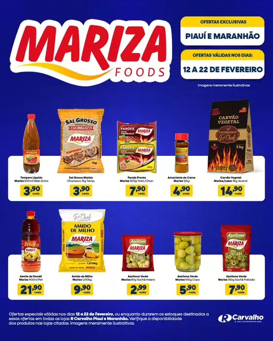 Catálogo R Carvalho Supermercado em Caieiras | Mariza Food | 2026-02-12T00:00:00.000Z - 2026-02-22T00:00:00.000Z
