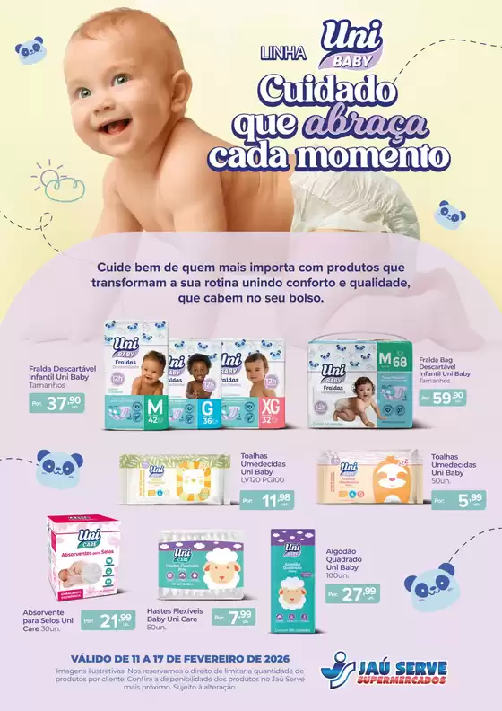 Catálogo Supermercados Jaù Serve em Caieiras | Uni Baby | 2026-02-12T00:00:00.000Z - 2026-02-17T00:00:00.000Z