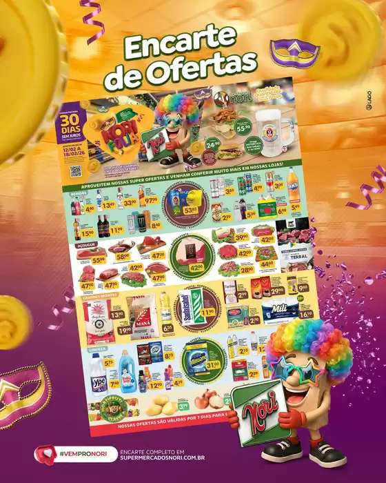 Catálogo Supermercados Nori em Caieiras | Encarte Supermercados Nori | 2026-02-12T00:00:00.000Z - 2026-02-18T00:00:00.000Z