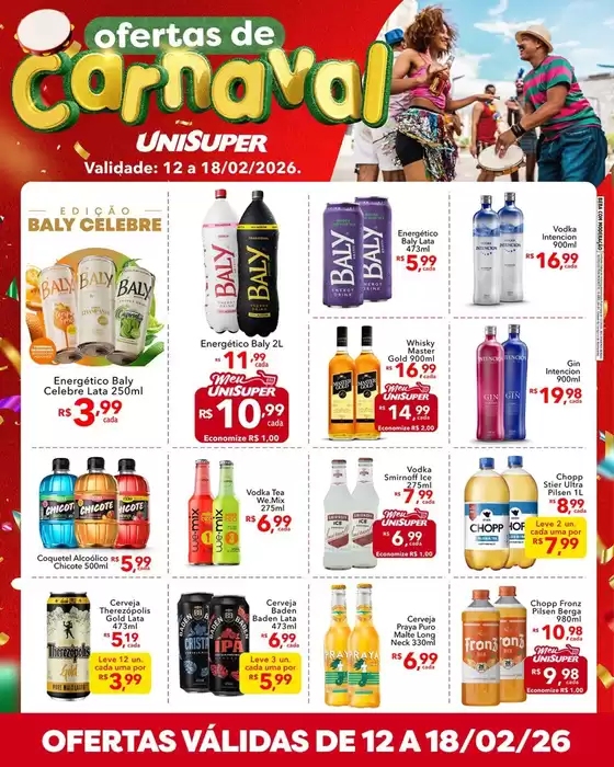 Catálogo UniSuper | Ofertas De Carnaval | 2026-02-12T00:00:00.000Z - 2026-02-18T00:00:00.000Z