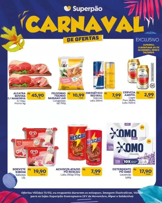 Catálogo Superpão em Joinville | Carnaval De Ofertas | 2026-02-13T00:00:00.000Z - 2026-02-15T00:00:00.000Z