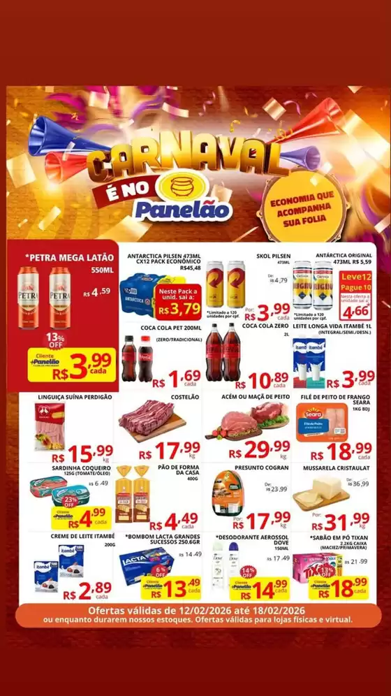 Catálogo Panelão Supermercados em Canoas | Carnaval | 2026-02-13T00:00:00.000Z - 2026-02-18T00:00:00.000Z