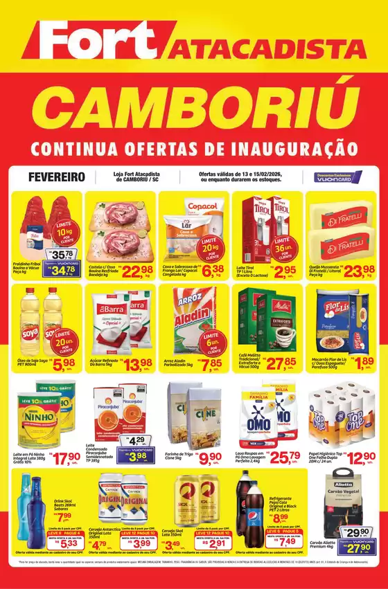 Catálogo Fort Atacadista em Cariacica | SC Fort Fim de Semana 13 a 15 FEV 26 Camboriu | 2026-02-13T00:00:00.000Z - 2026-02-15T00:00:00.000Z