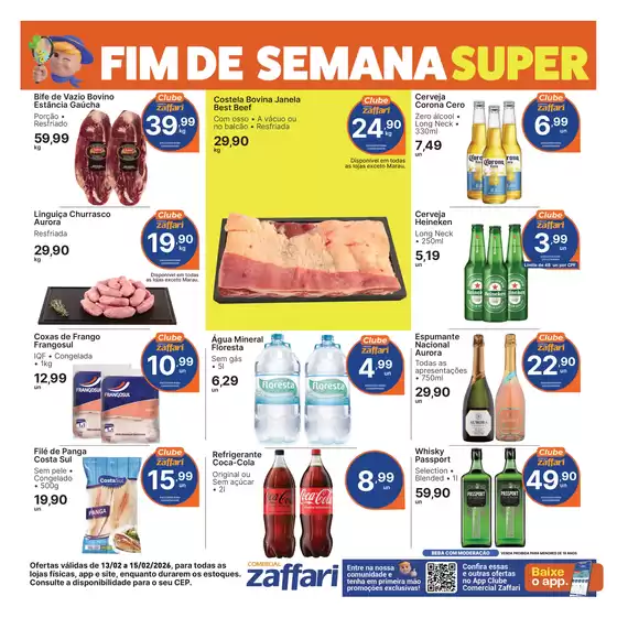 Catálogo Comercial Zaffari em Ibirama | FIM DE SEMANA | 2026-02-13T00:00:00.000Z - 2026-02-15T00:00:00.000Z