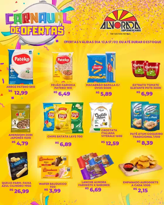 Catálogo Alvorada Supermercados em Guarulhos | Encarte Alvorada Supermercados | 2026-02-13T00:00:00.000Z - 2026-02-17T00:00:00.000Z