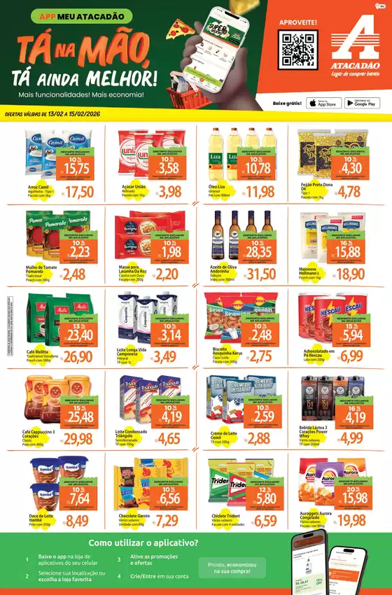 Catálogo Atacadão em Iguaraçu | Atacadão - App Meu Atacadão | 2026-02-13T00:00:00.000Z - 2026-02-15T00:00:00.000Z