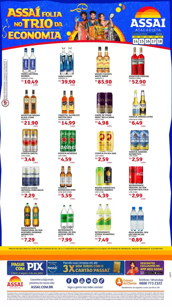 Catálogo Assaí Atacadista em Bauru | Ofertas especiais atraentes para todos | 2026-02-14T00:00:00.000Z - 2026-02-18T00:00:00.000Z