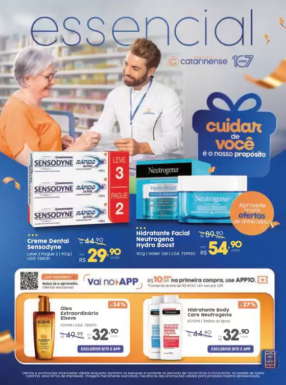 Catálogo Drogaria Catarinense | Ofertas válidas de 02/02/2026 a 01/03/2026, no estado de Santa Catarina. | 2026-02-16T00:00:00.000Z - 2026-03-01T00:00:00.000Z