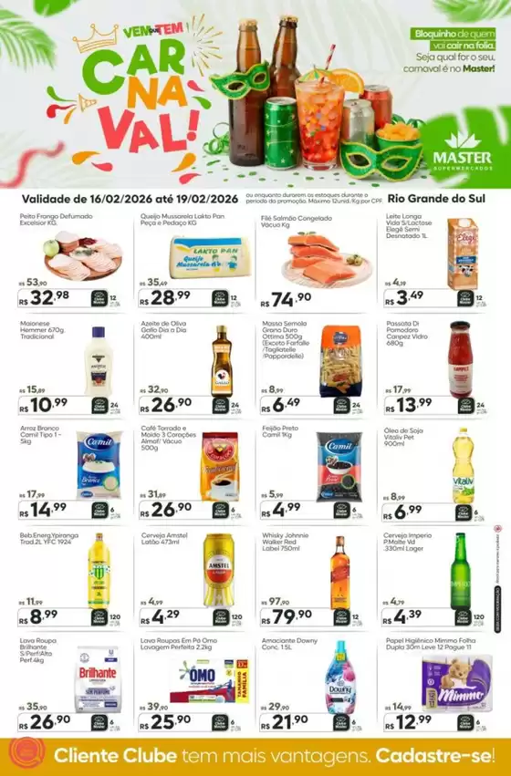 Catálogo Master Supermercados | Carnaval | 2026-02-16T00:00:00.000Z - 2026-02-19T00:00:00.000Z