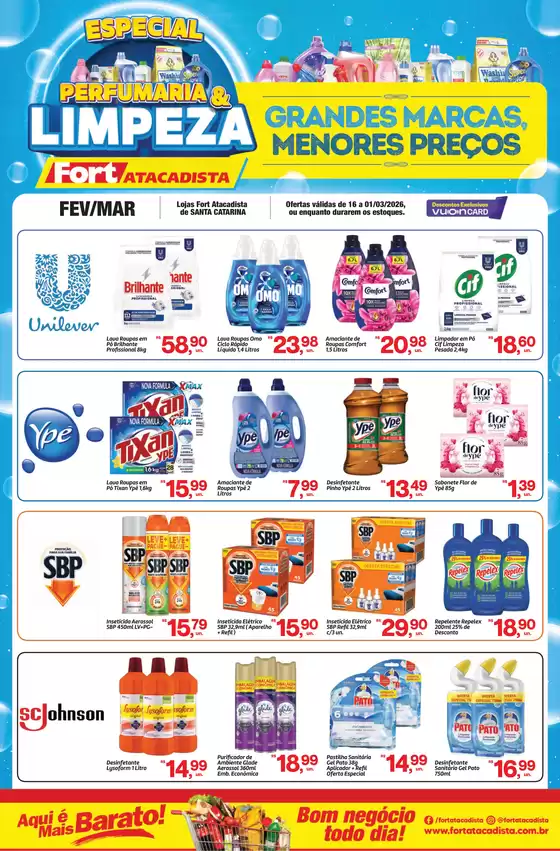 Catálogo Fort Atacadista em Maracaju | SC FORT Lamina Perfumaria 16 Fev a 01 Mar 26 | 2026-01-16T00:00:00.000Z - 2026-03-01T00:00:00.000Z