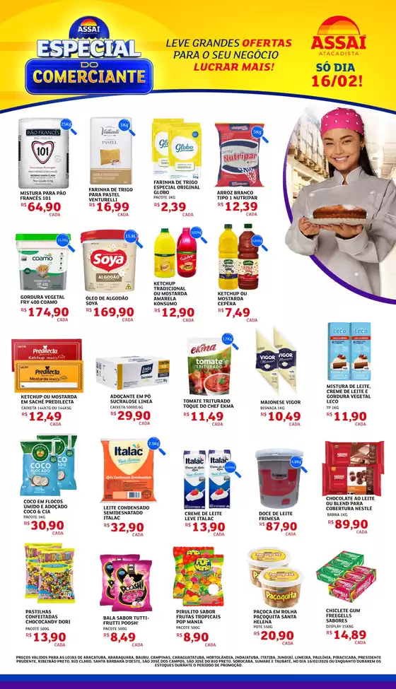 Catálogo Assaí Atacadista em Campinas | Ótima oferta para caçadores de pechinchas | 2026-02-16T00:00:00.000Z - 2026-02-16T00:00:00.000Z