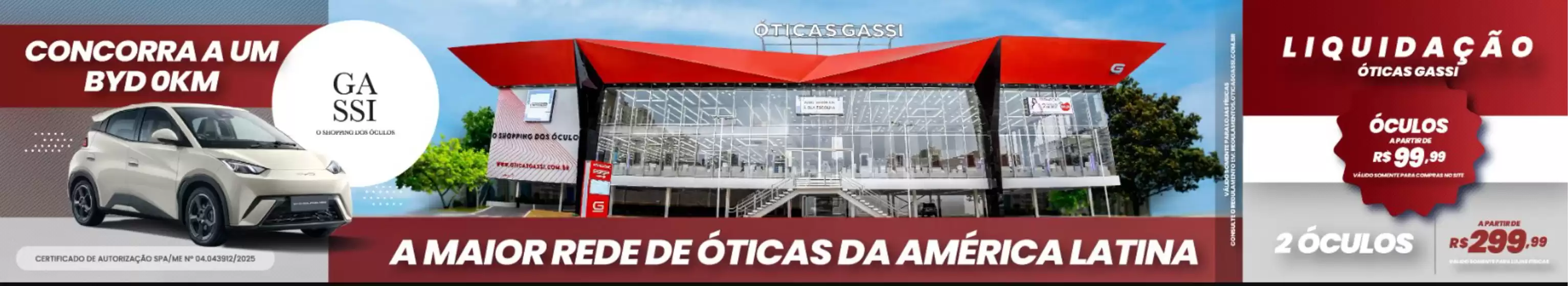 Catálogo Óticas Gassi em São José dos Pinhais | Use o cupom Verao10 e ganhe 10% off ! | 2026-02-16T00:00:00.000Z - 2026-02-26T00:00:00.000Z