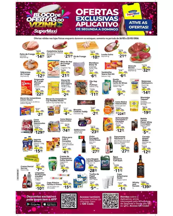Catálogo SuperMaxi em Piracicaba | Ofertas Exclusivas APLICATIVO | 2026-02-16T00:00:00.000Z - 2026-02-22T00:00:00.000Z