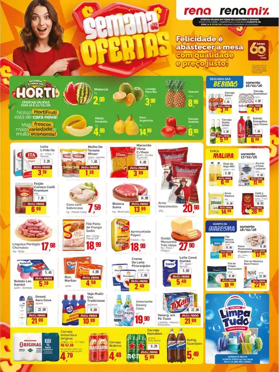 Catálogo Supermercados Rena | Encarte Supermercados Rena | 2026-02-16T00:00:00.000Z - 2026-02-22T00:00:00.000Z