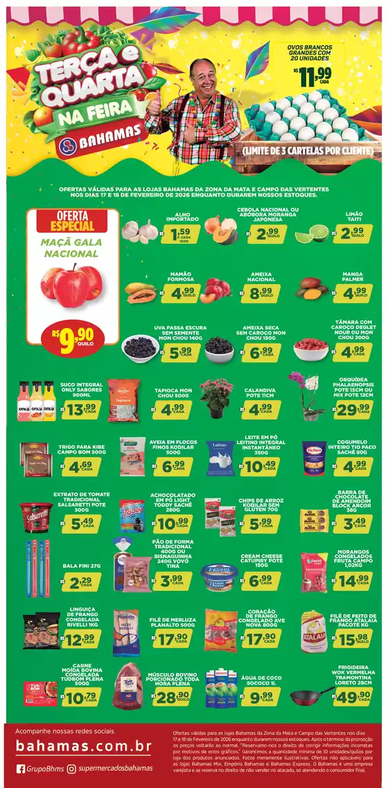 Catálogo Bahamas Supermercados | Terça e Quarta na Feira Bahamas | 2026-02-17T00:00:00.000Z - 2026-02-18T00:00:00.000Z