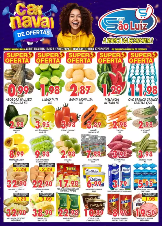 Catálogo Super São Luiz | Carnaval De Ofertas | 2026-02-17T00:00:00.000Z - 2026-02-17T00:00:00.000Z
