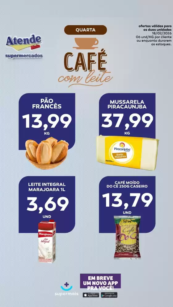 Catálogo Atende Mais em Contagem | Quarta Café | 2026-02-18T00:00:00.000Z - 2026-02-18T00:00:00.000Z