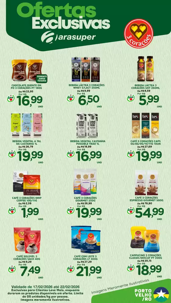 Catálogo Araújo Supermercados em Pontal | Ofertas exclusivas | 2026-02-17T00:00:00.000Z - 2026-02-22T00:00:00.000Z