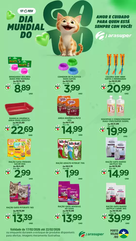 Catálogo Araújo Supermercados em Pontal | Ótima oferta para todos os clientes | 2026-02-17T00:00:00.000Z - 2026-02-22T00:00:00.000Z