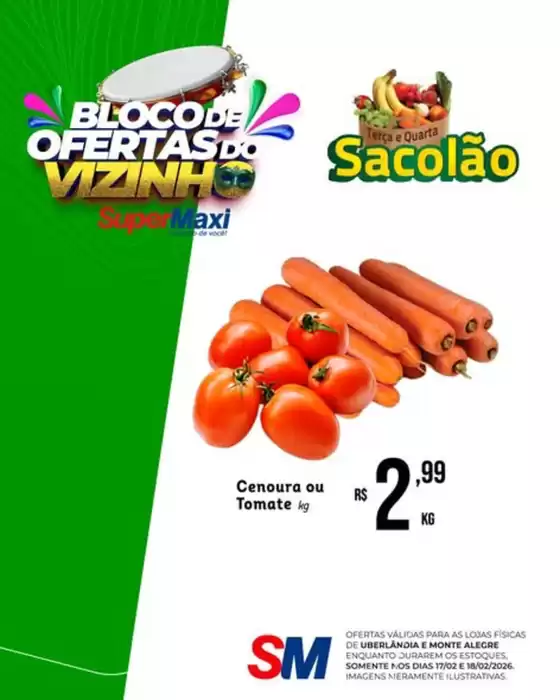 Catálogo SuperMaxi em Pontal | Sacolão | 2026-02-18T00:00:00.000Z - 2026-02-18T00:00:00.000Z