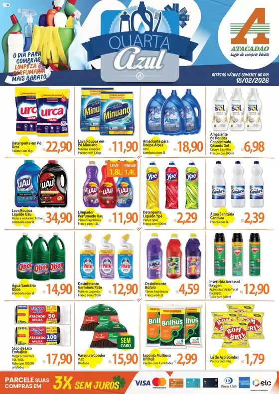 Catálogo Atacadão em Pontal | Atacadão - Quarta Azul | 2026-02-18T00:00:00.000Z - 2026-02-18T00:00:00.000Z